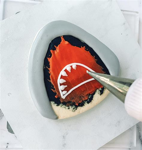 How to make cute shark cookies - Summer's Sweet Shoppe