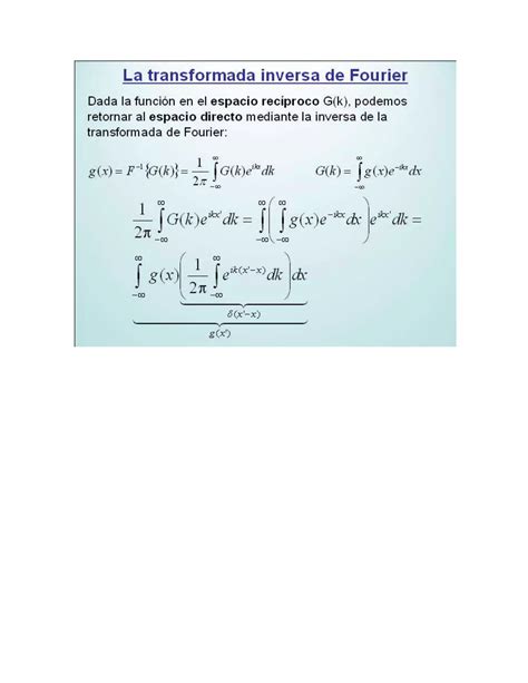 Transformada De Fourier Pdf