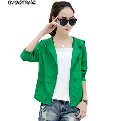 New Spring Female Jackets Fashion Clothing Coats Women Windbreaker Sun