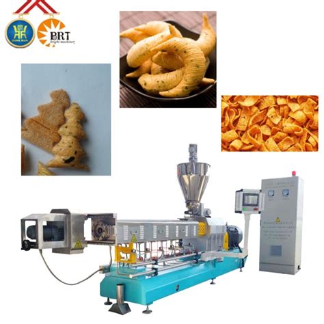 Frying Crispy 3D Corn Bugles Pellets Fried Chips Snacks Food Machine