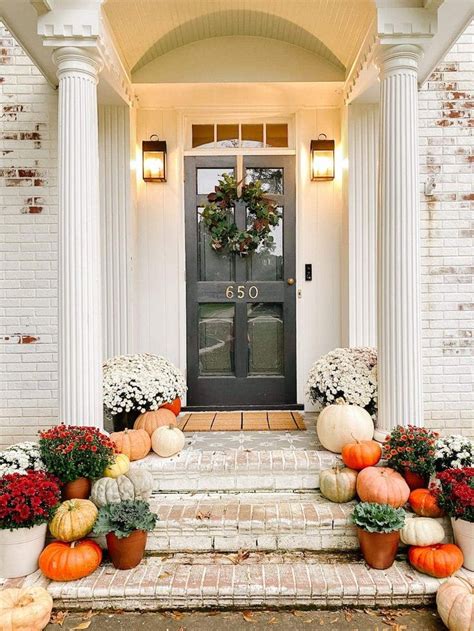 Colorful Fall Porch Stoop Bless Er House Cheap Fall Decor Fall