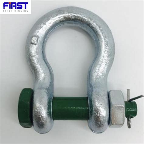 Us Type Hot Dip Galvanized Drop Forged G Bow Shackle China