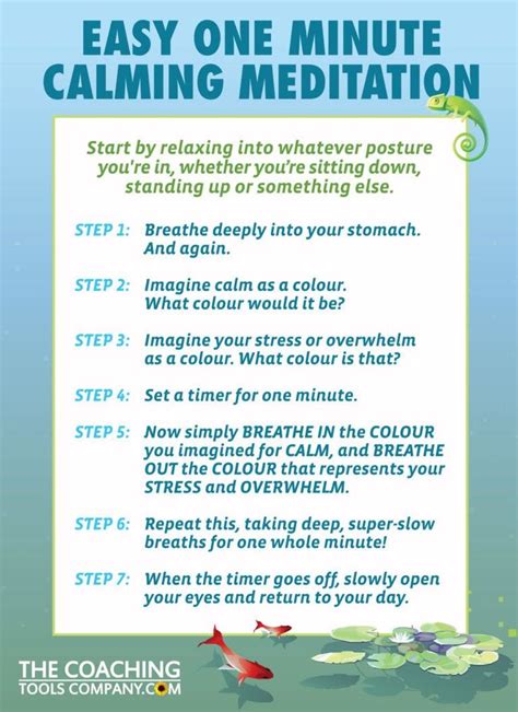 Easy Minute Calming Meditation Graphic The Launchpad The Coaching