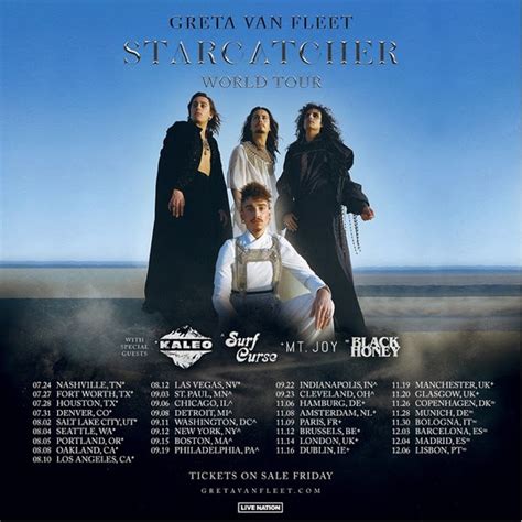 Grammy Winning Rock Band Greta Van Fleet Set Starcatcher World Tour