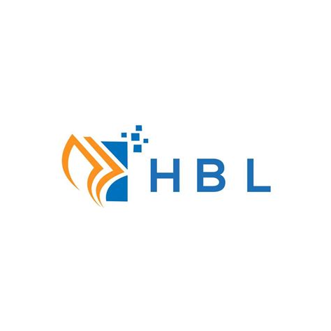 HBL credit repair accounting logo design on white background. HBL ...