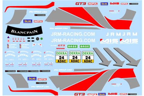 Decal Nissan GTR JRM Racing 24