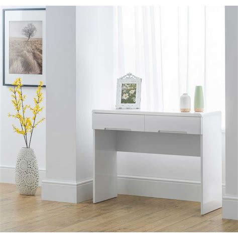 White Gloss Dressing Table - Empire