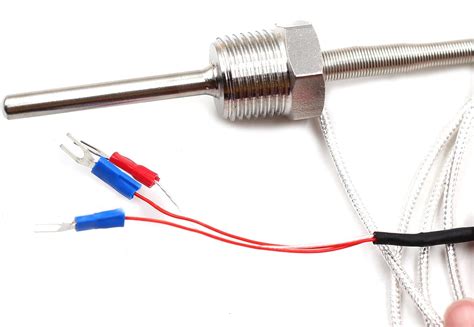 Temperature Control Probe With Rtd Pt Ohm Sensor And Thread In