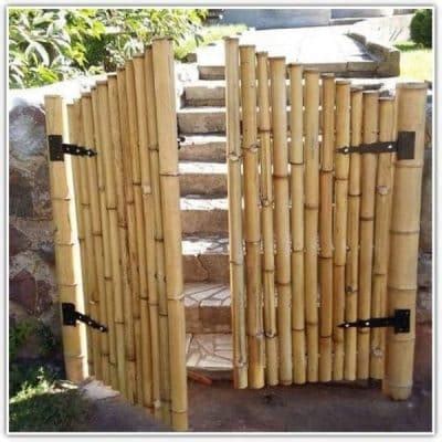 Estilos De Puertas De Bambu Rusticas Creativas