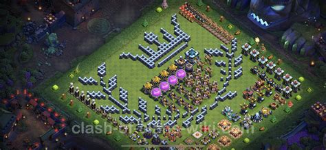 トロフィー防衛基本計画タウンホールレベル13 - Clash of Clans - 異形39