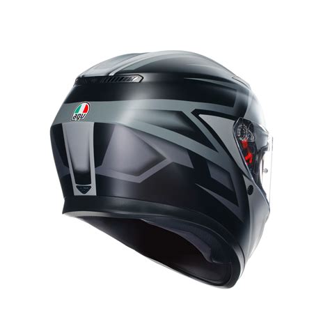 Agv K3 Mplk Compound Matt Black Grey Kapalı Kask