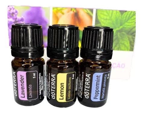 Kit Com 3 Óleos Essenciais Kit De Apresentação Doterra 5ml Parcelamento Sem Juros