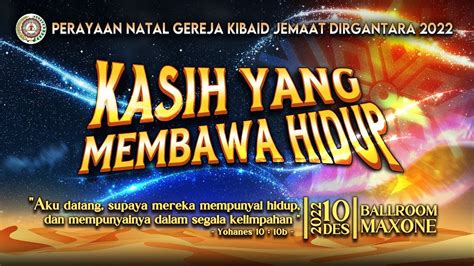 Ibadah And Perayaan Natal Gereja Kibaid Jemaat Dirgantara 2022 Youtube