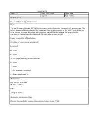 SU NSG CORE SOAP BAKER F Docx Name PV SOAP NOTE Date Age Time Sex