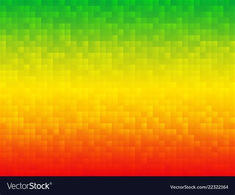 Yellow Green Red Mosaic Background Royalty Free Vector Image