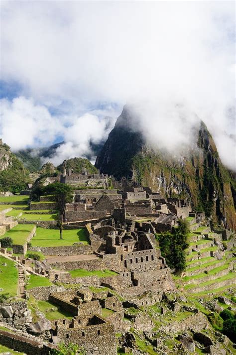 The Incan Ruins Machu Picchu Mysterious City In Peru South America