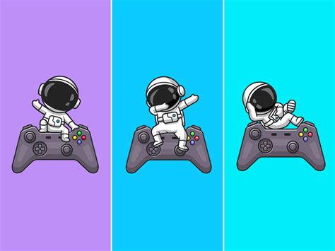 Astronaut gaming🎮🧑🏼‍🚀🎮 by catalyst on Dribbble