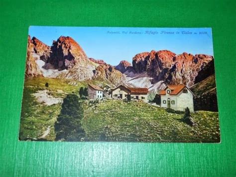 Cartolina Dolomiti Val Gardena Rifugio Firenze In Cisles