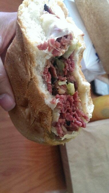 Puerto Rican Pastrami Sandwich On Puerto Rican Bread Puerto Rican