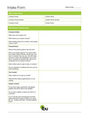 Fillable Online Intake Form Gart Properties Fax Email Print PdfFiller