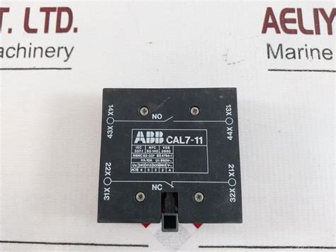 Abb Cal7 11 Auxiliary Contact Block Aeliya Marine Tech