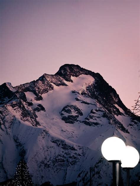 Shot of Snowy Mountain · Free Stock Photo