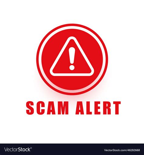 Fraud Alert Warning Background For Information Vector Image