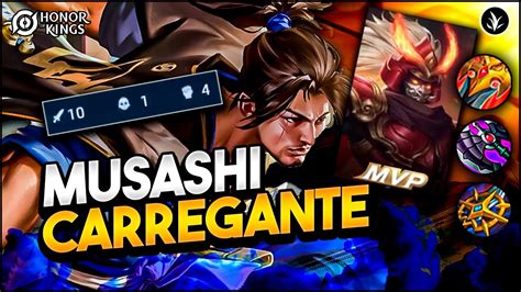 MUSASHI CARREGA MUITO NA JUNGLE HONOR OF KINGS YouTube