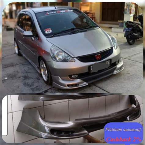 Front Bumper Bodykit Add On Jazz GD3 Fit Vtec Idsi Shopee Malaysia