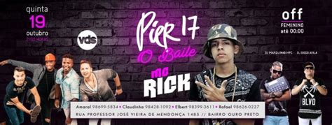 O BAILE DO PIER 17 MC RICK Em Belo Horizonte Sympla