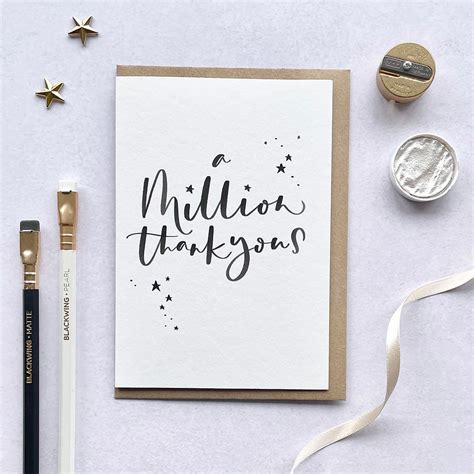 A million thank yous Thank you card | jenroffe