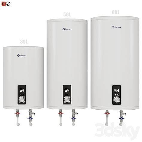 Set Water Heater Thermex Solo Household Appliance D Model