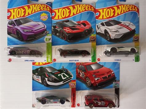 Hot Wheels Cupra E Racer Ford Gt Bugatti Bolide Pontiac Aztek Custom Ford Gt Mk Iv