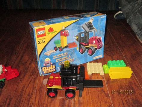 Rare Bob The Builder Lego Duplo 3298 Sumsy Forklift Truck Building