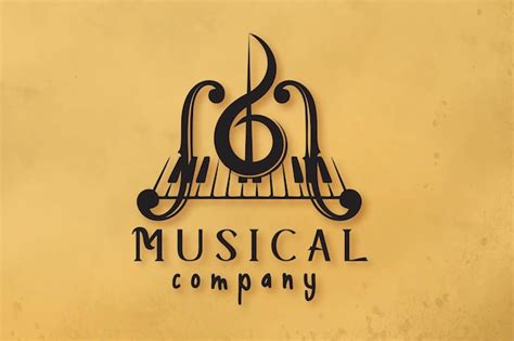 Premium Vector Violin Piano Key Musical Instrument Logo Designs