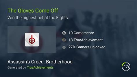 The Gloves Come Off Achievement In Assassin S Creed Brotherhood