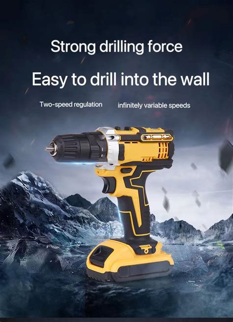 21v The Best Lithium Battery Cordless Electric Drill Power Drilling