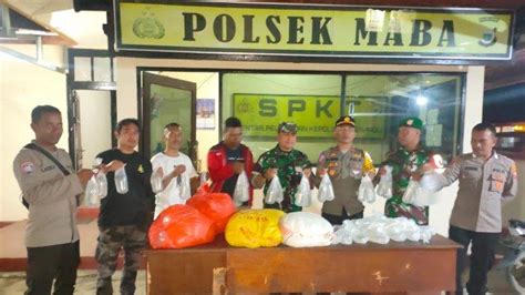 Polsek Maba Dan Koramil 1505 03 Halmahera Timur Sita 200 Kantong Cap