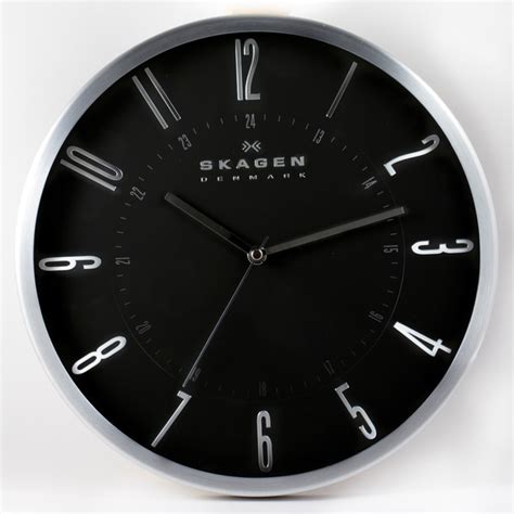 Shop Skagen Stainless Steel 12-inch Wall Clock - Free Shipping Today ...