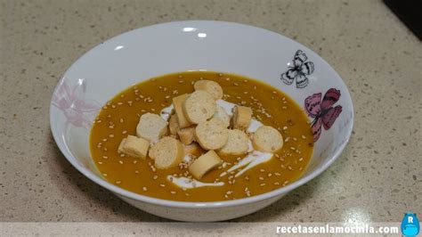 Crema De Calabaza Al Curry Con Leche De Coco Recetas En La Mochila