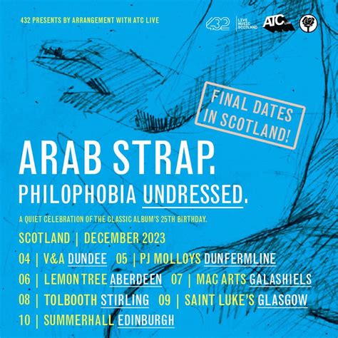 Arab Strap, MacArts, Galashiels, 7 December 2023 | AllEvents.in