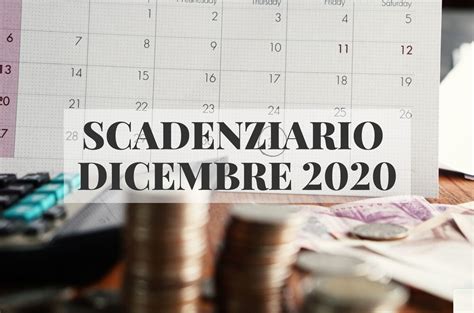 Le Principali Scadenze Fiscali Del Mese Di Dicembre Studio