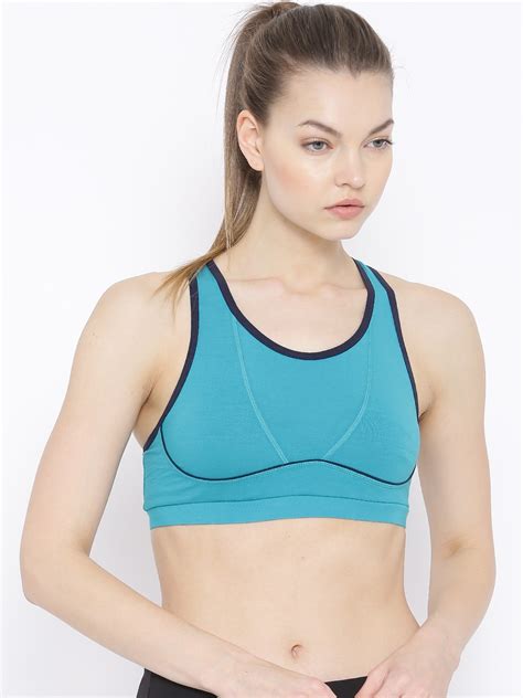 Buy Restless Turquoise Blue Sports Bra Rs I C 09b Bra For Women 1118912 Myntra