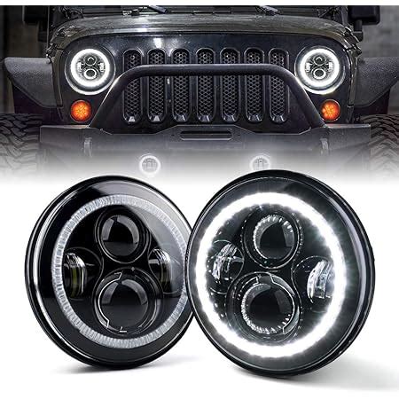 Amazon Dot Approved 7inch LED Headlights With White DRL Amber Turn