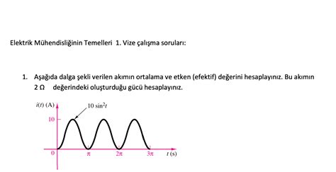 Solved Elektrik M Hendisli Inin Temelleri Vize Al Ma Chegg