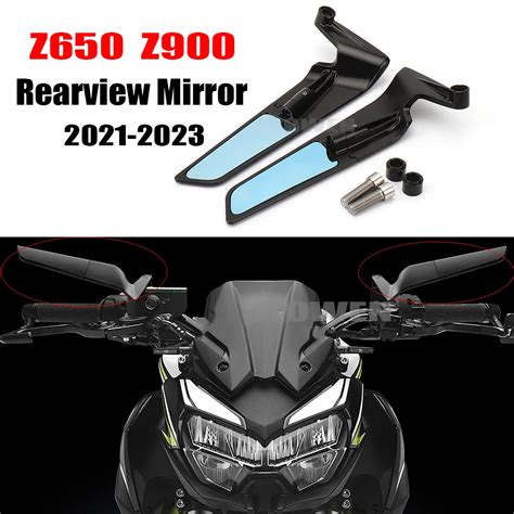 Z Z Motorcycle Stealth Mirrors Wind Wing Rear View Mirror