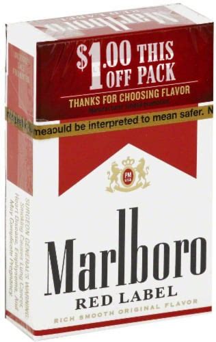 Marlboro Red Label Cigarettes Box Ct Fred Meyer