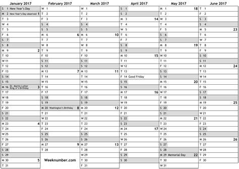 2017 calendar with week numbers and holidays for United States … official public holidays, bank ...