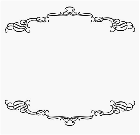 Vintage Text Frame Png Line Art Frame Png Transparent Png Kindpng