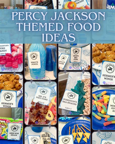 Percy Jackson Themed Party Food Ideas More Enza S Bargains